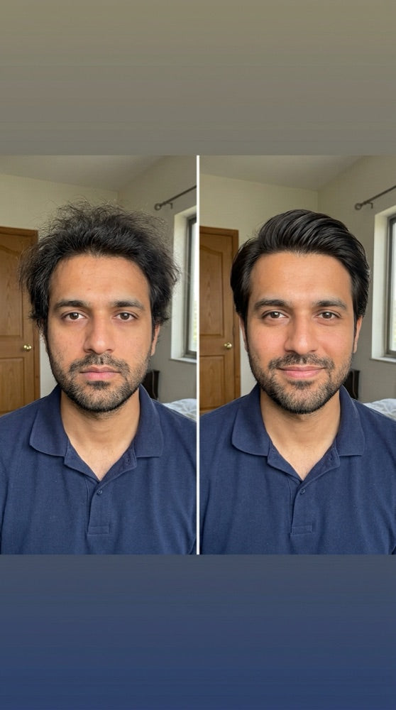 Maya Hair Oil before and after — hair